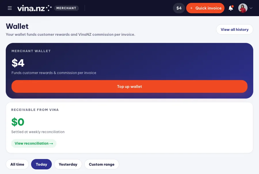 Fund your wallet — PC