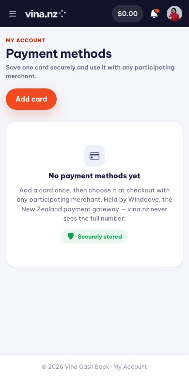 Pay by card — Mobile