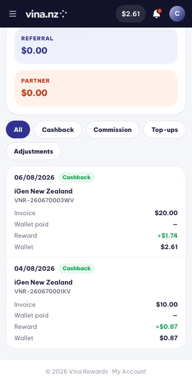 Read your wallet — Mobile